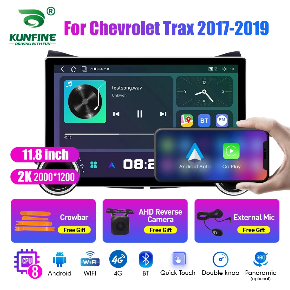 

11.8 Inch 2K Double Knobs 2 Din Car Radio For Honda Trax 2017-2019 Car Radio DVD Multimedia Video Player Android Auto Carplay