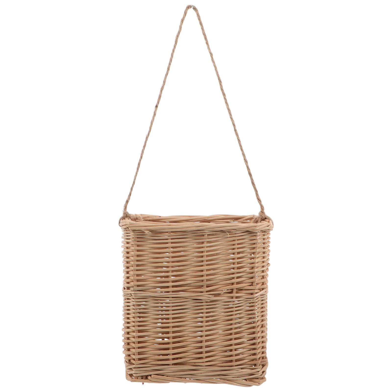 

Handmade Willow Weaving Wall Hanging Basket Flower Produce Handwoven Fruit Accessories