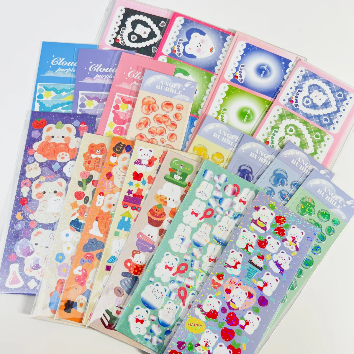 Sharkbang New Arrival 3pcs/6pcs/10pcs Full Set Series Stickers Kawaii Kpop Idol Postcards Korean Stickers Decorative Materials