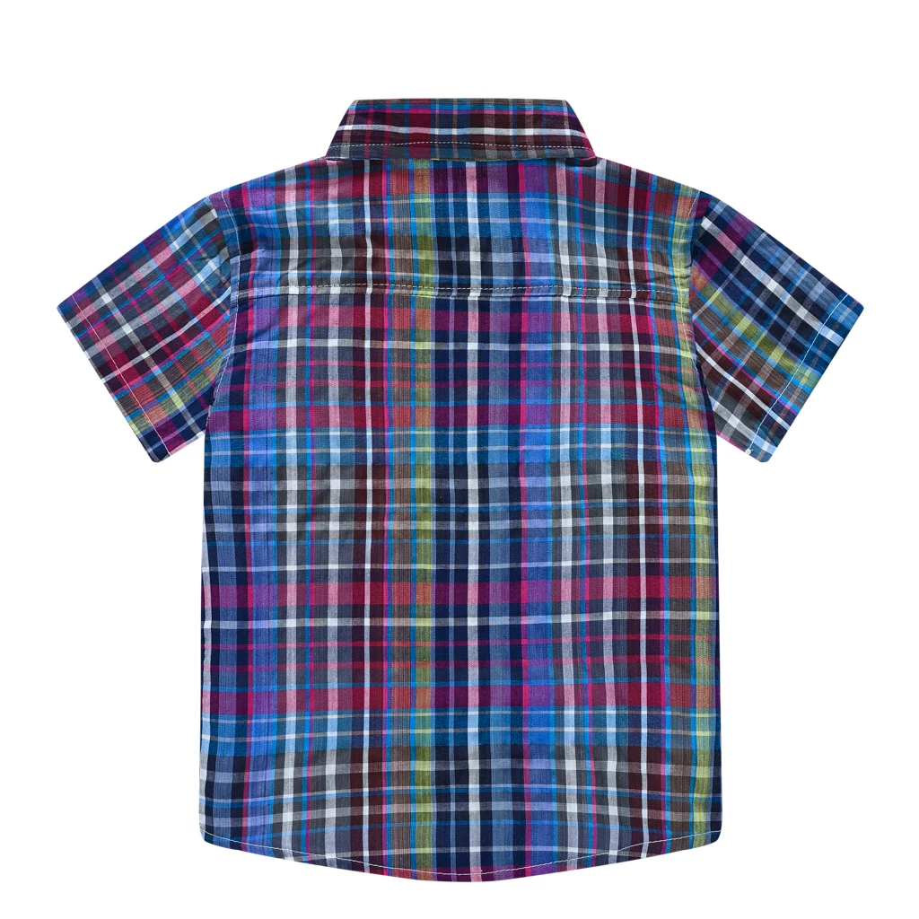 Children\'s Clothing Boy Plaid Shirt Kids Baby High Quality