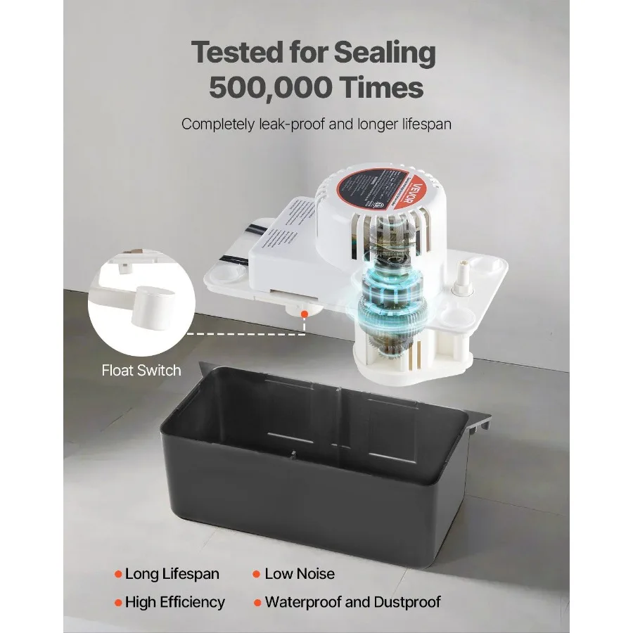 Bomba de condensação automática da bomba da remoção do condensado 1 50 HP 65GPH elevador de 15 pés