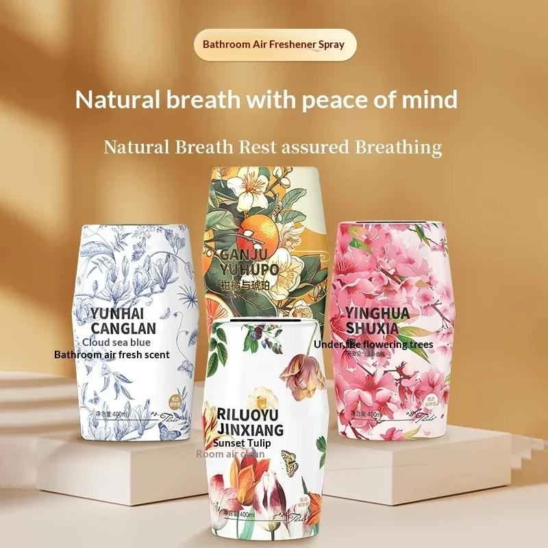 Bathroom Aromatherapy Freshener Porcelain Toilet Fragrance Deodorant Long-Lasting 60-90 Days Household Ornament