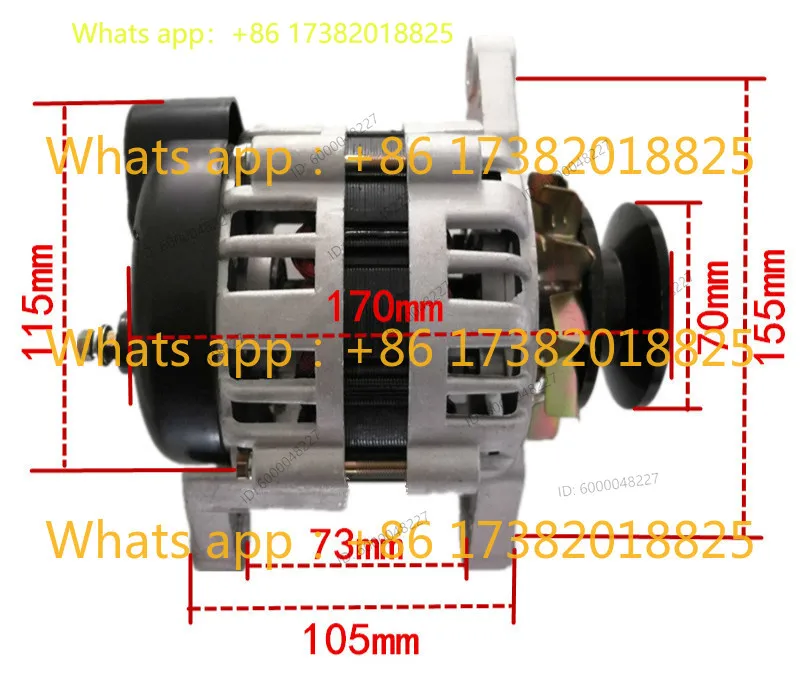 Small Household Pulley Wheel, Permanent Magnet, Constant Voltage Alternator, Pure Copper, 220V, 1500W, Brand New
