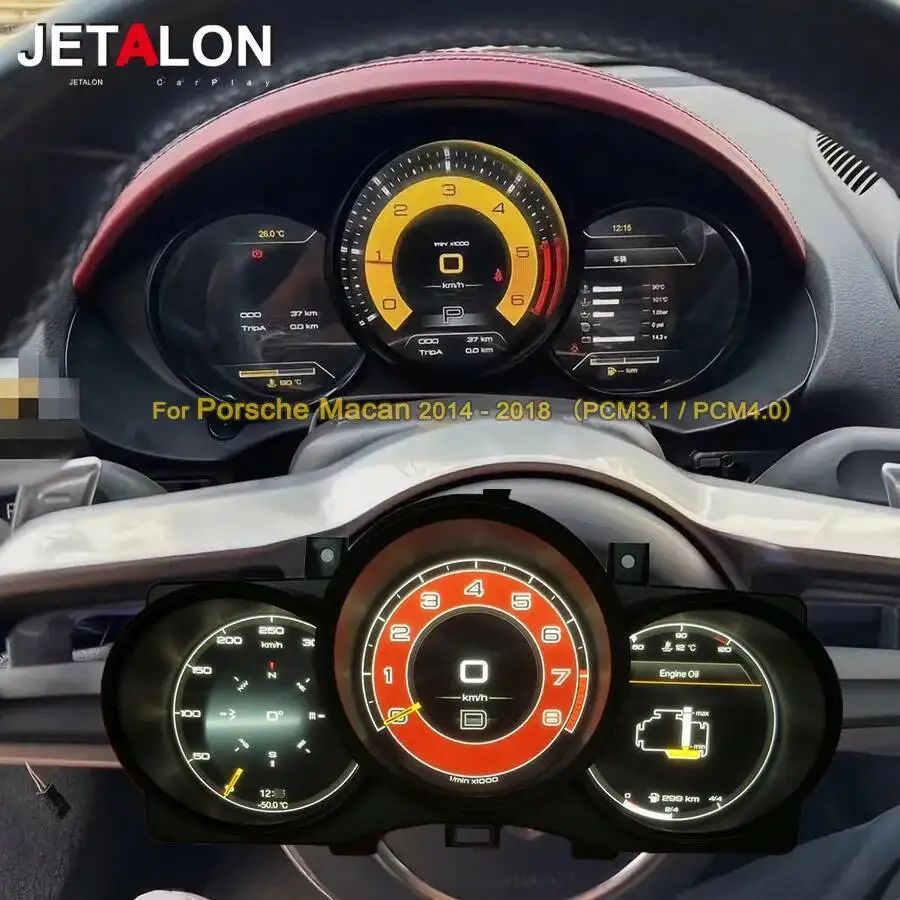 New Upgrade LCD Dashboard Panel Car Digital Cluster For Porsche Macan 2014-2018  Instrument CockPit Speedmeter HD Smart Screen