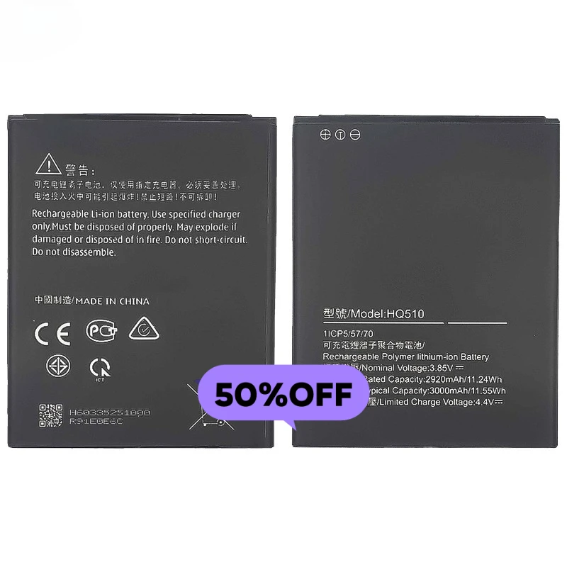 HQ510 for Nokia 2.2/TA-1183/1179/1191/1188 Phone Battery High Quality High Capacity  Replacement Bateria Grade A Cell with Tools