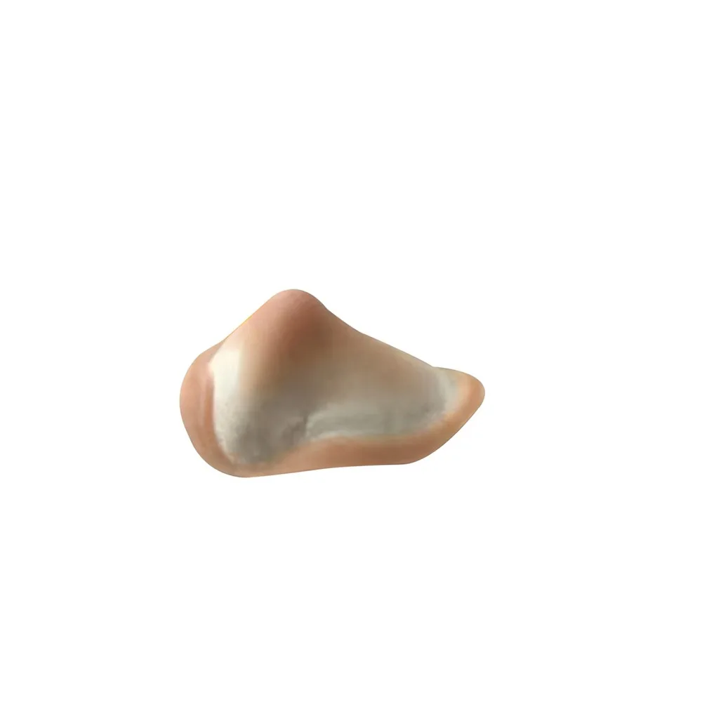 

Protein Silicone Prosthetic Nose Reusable Skin-friendly Silicone Prosthetic Nose Realistic Face Prosthetic Cos Stage Makeup