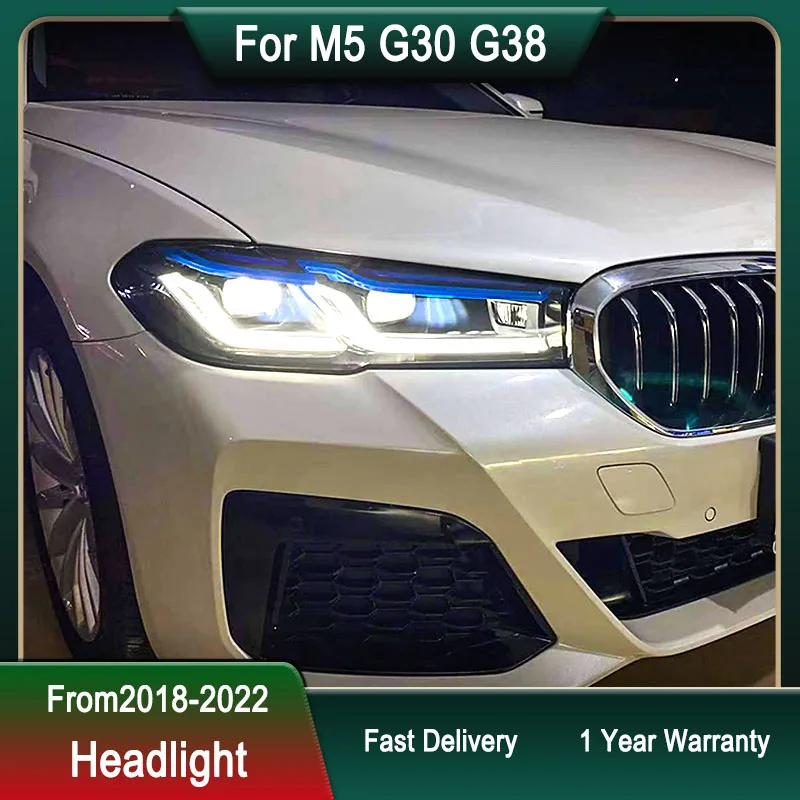 Car Headlights For BMW M5 G30 G38 18-22 LED Head Lamp New Design Upgrade  DRL Dynamic Signal Lamp Head Lamp Front light Assembly