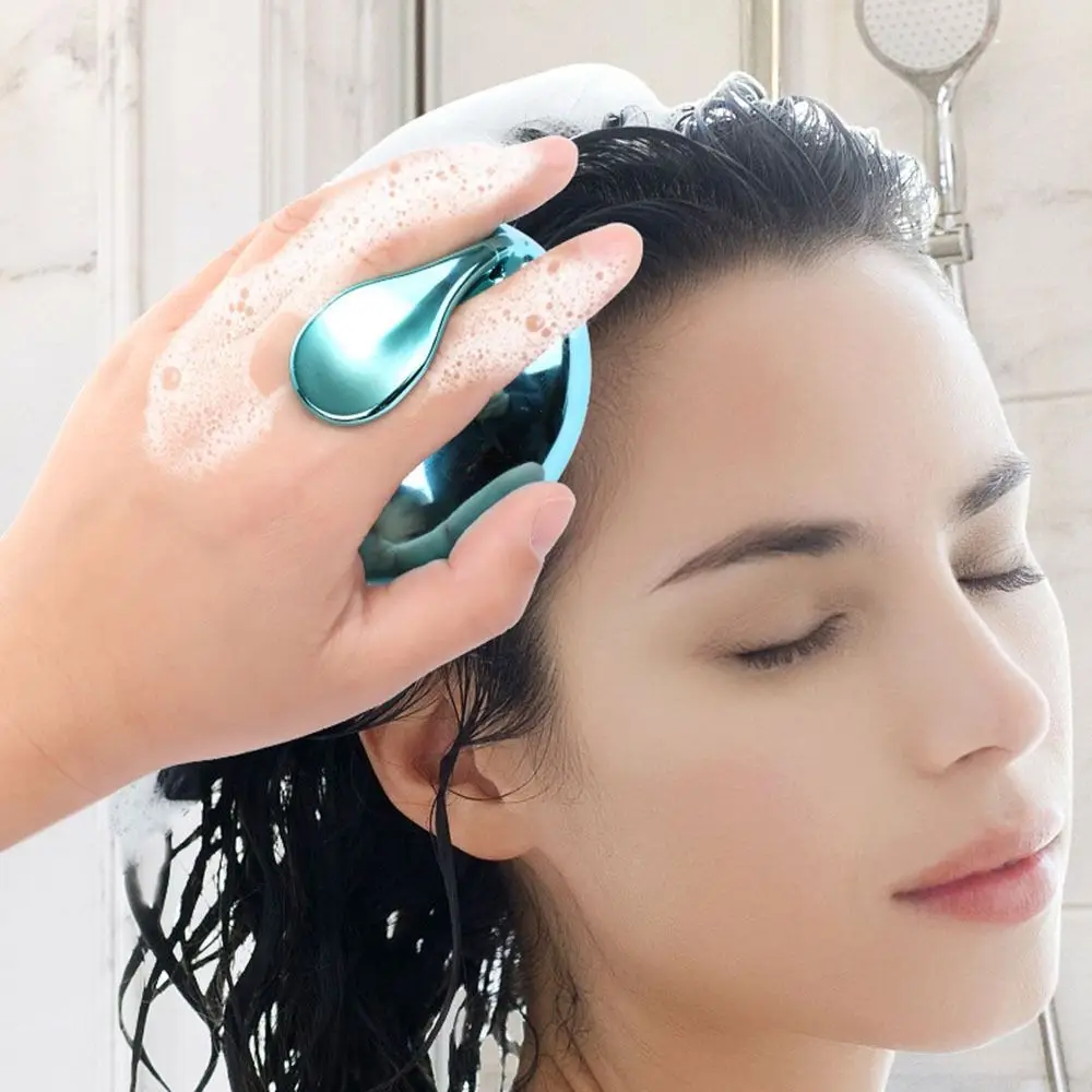 لينة سبا المنزلية الشامبو مشط تدليك فروة الرأس التقشير سيليكون تدليك مشط إزالة القشرة الجافة والرطبة فرشاة اغتسال الرجال