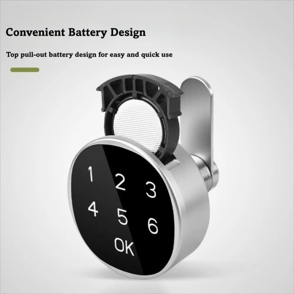 

6-Digit Code Password Cabinet Lock RFID IC Card Touch Keypad Digital Password Lock Battery Powered Keyless Design