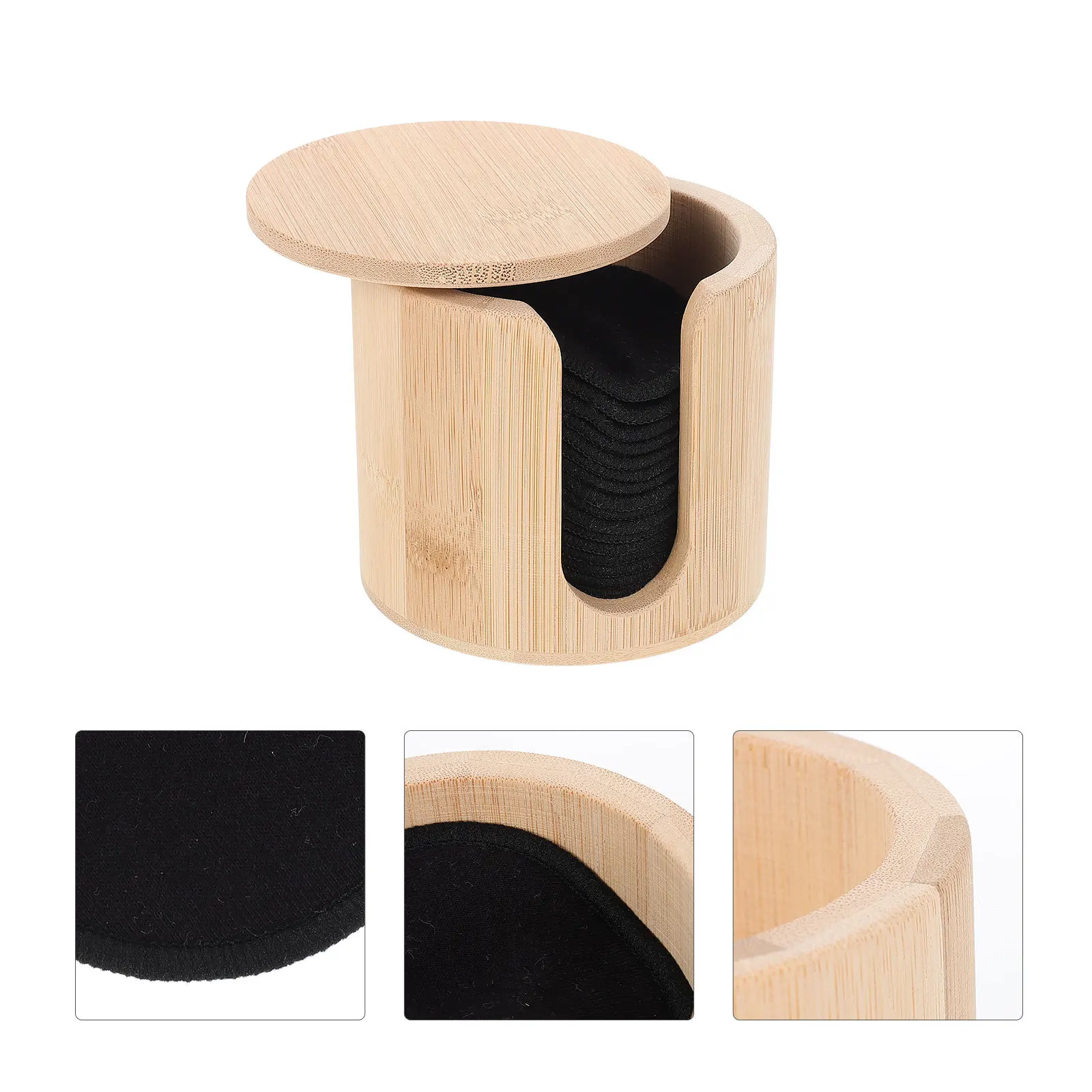 

16Pcs Reusable Facial Washing Pads Bamboo Fiber Makeup Remover Beauty Tool for Makeup Removal