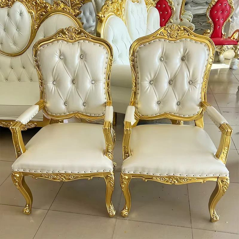 سعر المصنع السلس أريكة الملك أثاث الحفلات كرسي العرش الملكي أريكة لتزيين الزفاف #4