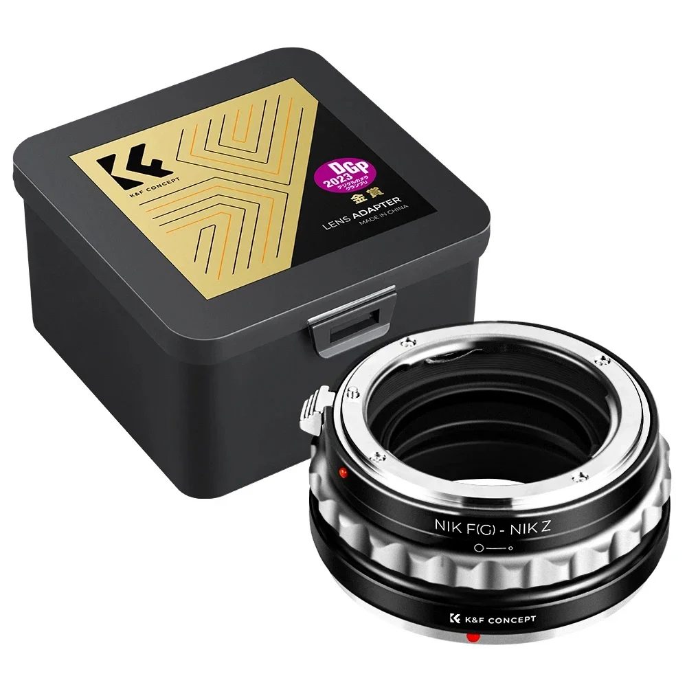 K&F CONCEPT Lensadapter voor Nikon G AF-S lens naar Nikon Z6 Z7 camera compatibel met Nikon F-vatting Volledige lensadapter MF
