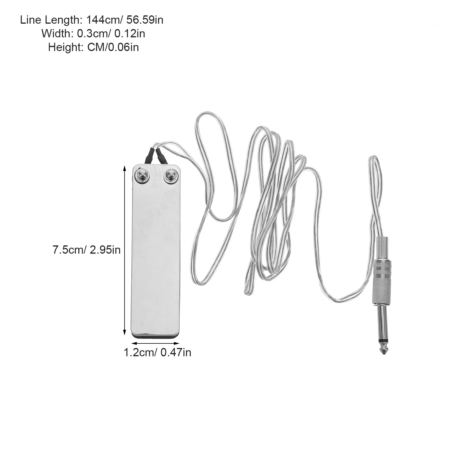 دواسة التحكم في القدمين لآلة الوشم المعدنية الفضية المربعة غير القابلة للانزلاق، محمولة صغيرة الحجم لفناني الوشم الاحترافيين