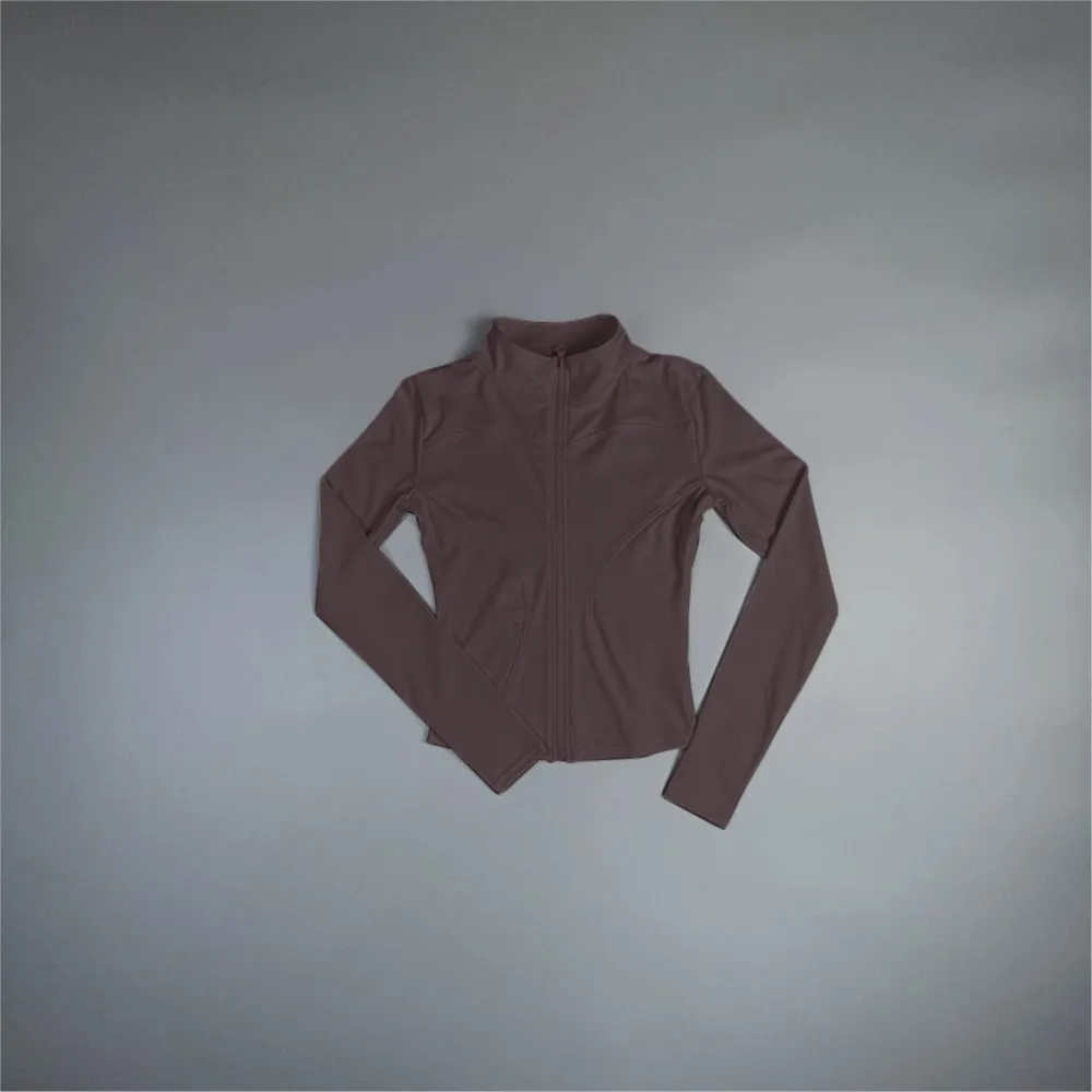 Yoga Clothing Tops Outerwear Women Spring Autumn Tight-fitting Long-sleeved Stand-up Collar Zipper Sports Slim Fitness Clothing