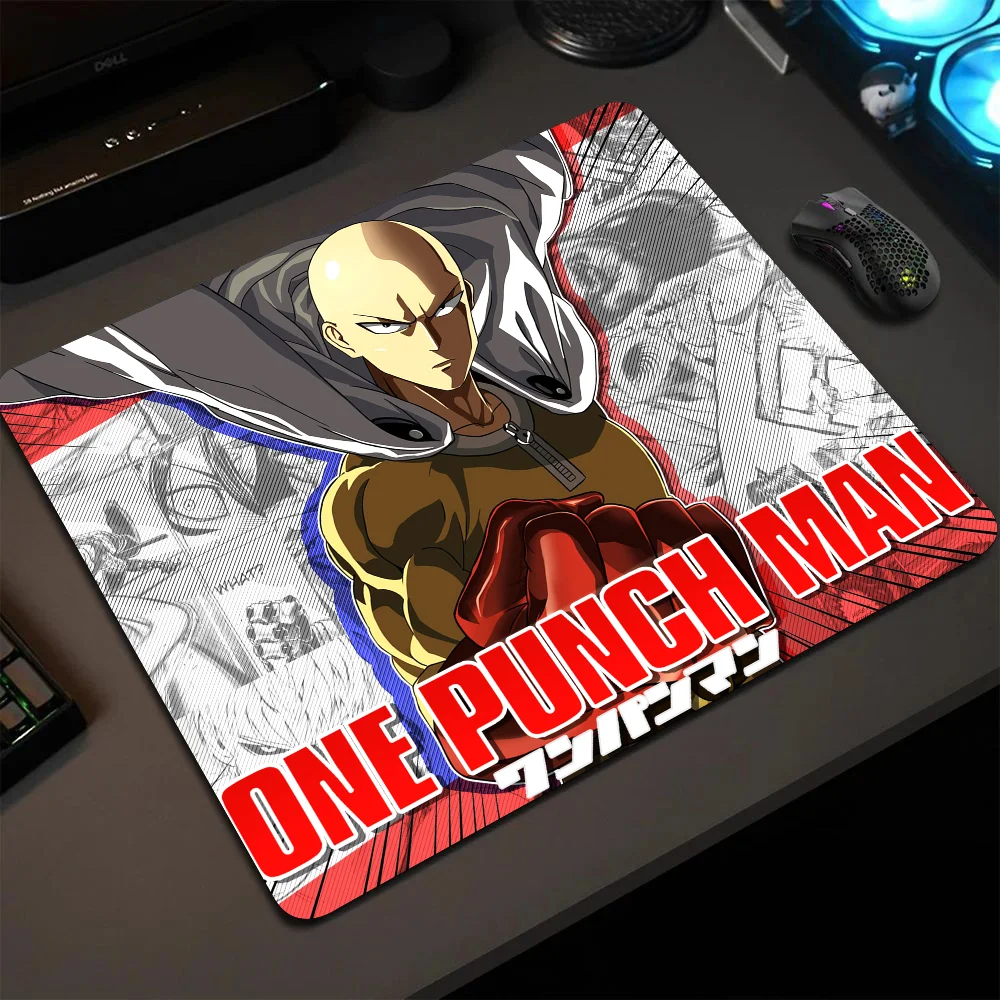 O-One P-Punch M-Man Mousepad Small LockEdge Mouse Pad For Gamers Computer Desk Pad Rectangular Anti-slip Rubber