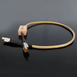 Nordost ODIN Golg  Silver Plated Conductor Ethernet Cable Cat8 Speed Lan Cable RJ45 Network Patch Cable