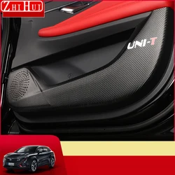 For Changan UNI-T UNIT 2021-2024 Car Leather Door Anti Kick Pad Protection Side Edge Film Protector Stickers Auto Accessories