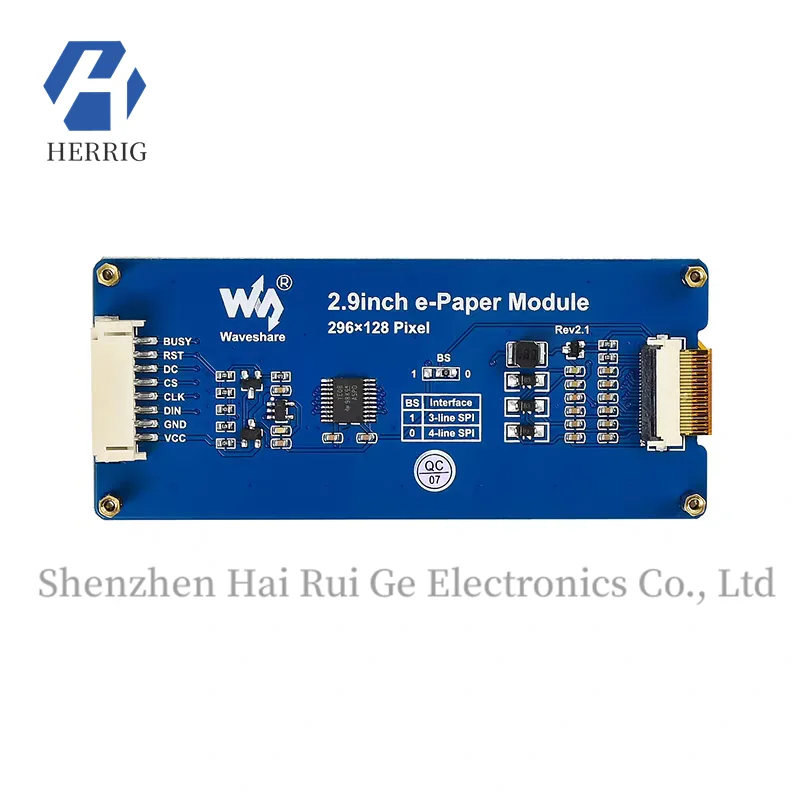 Mysnow Raspberry Pi 4B 2.9-inch E-Ink Display Screen SPI Interface Supports Partial Refresh