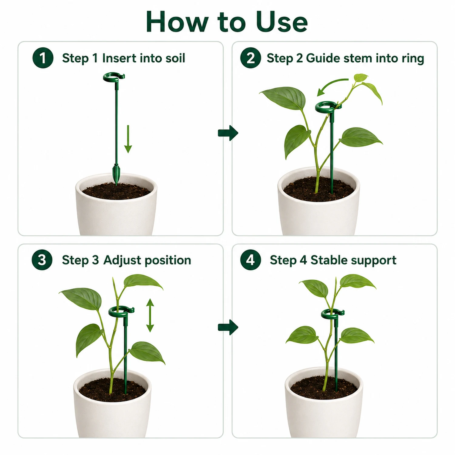 5-15개 정원 식물 지지대, 플라스틱 꽃꽂이 재사용  - Gardening Tools Holder 리뷰 및 가격