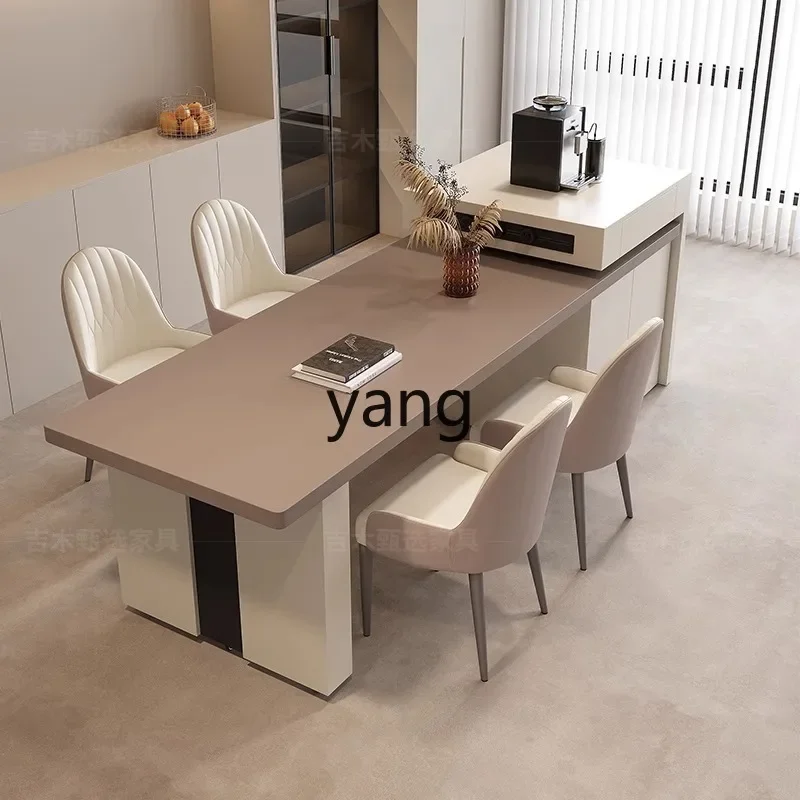 

LTT Island Dining Table Integrated Modern Simple Extendable Italian Minimalist Island Table Integrated Table