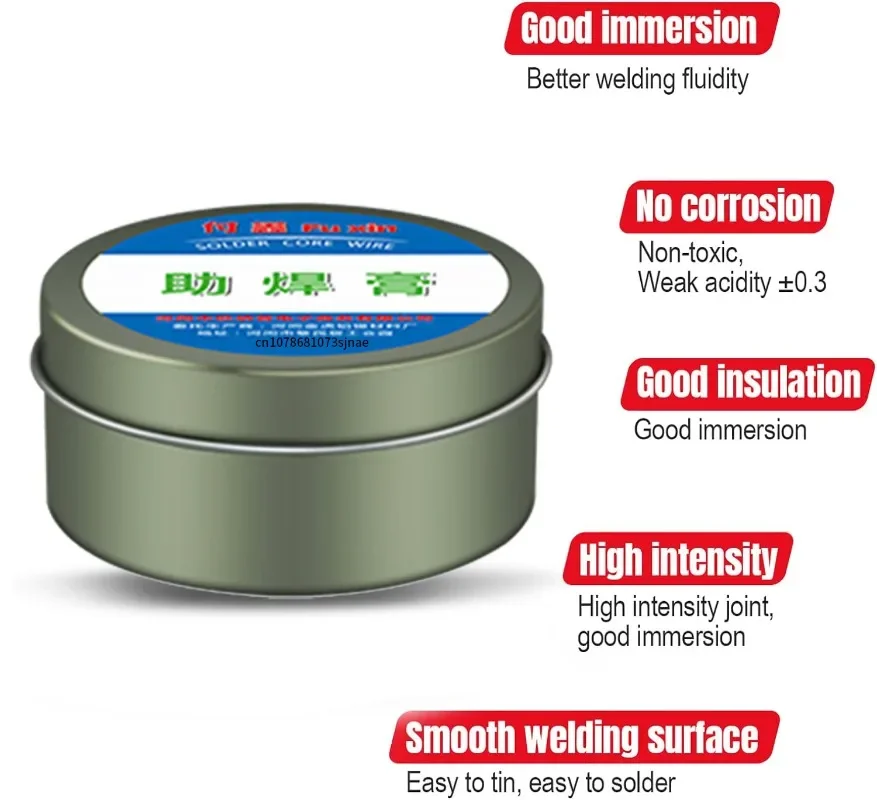 Imagem -03 - Chumbo Livre Rosin Solda Colar Solda Flux Ferro Tin Oil Soldagem Eletrônica Repair Tool