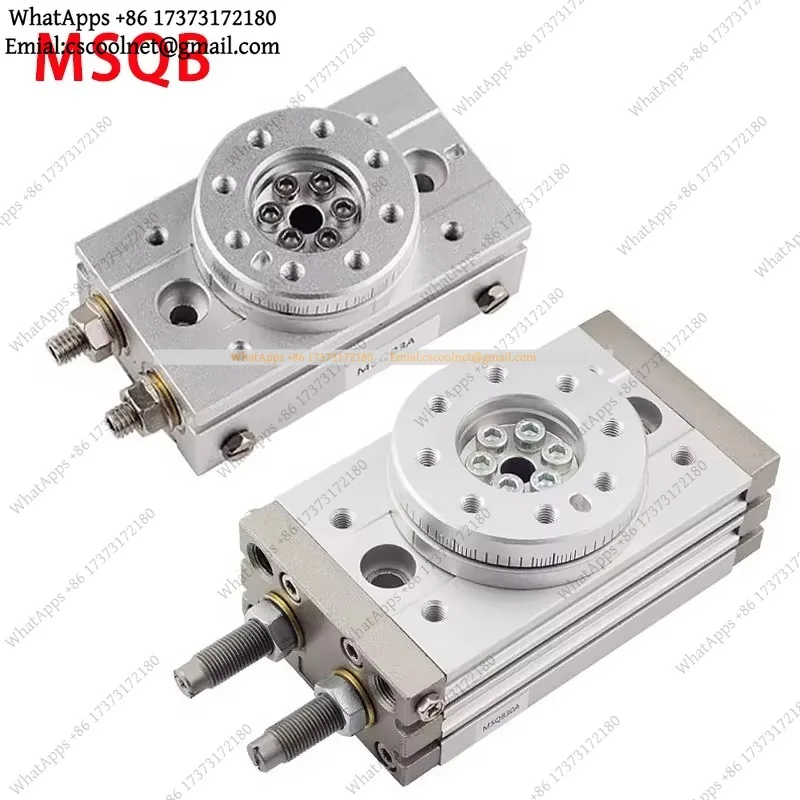 JS01 MSQA MSQB Adjustable Rotary Table Swing 90° 180° Pneumatic Cylinder MSQB/A-10/20/30/50/70/100/200-A-R With Hydraulic Buffer
