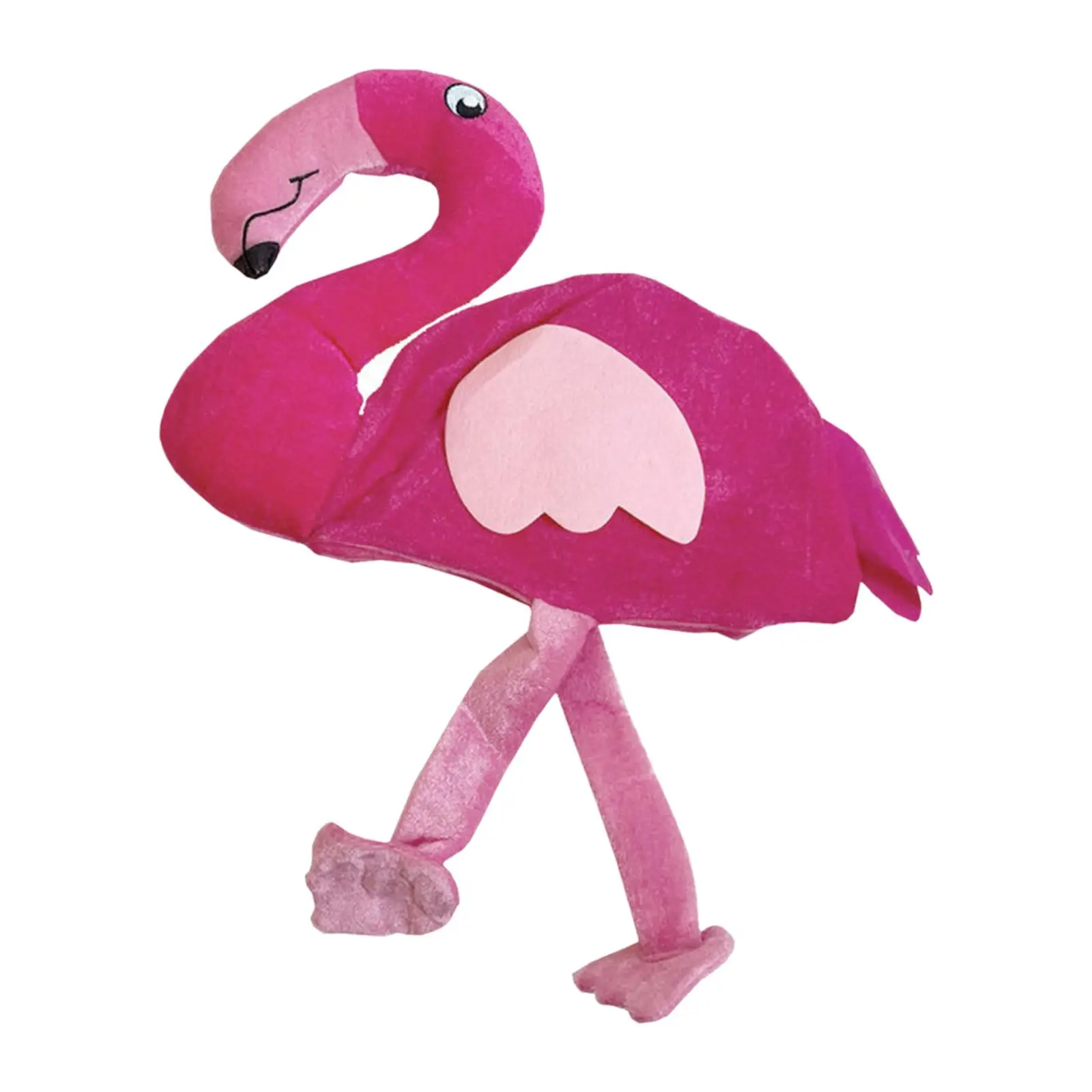 Flamingo Hat Selfie Lovely for Adults Kids Stuffed Hat Cap Cartoon Animal Hat for Holiday Carnival New Year Birthday Photo Props