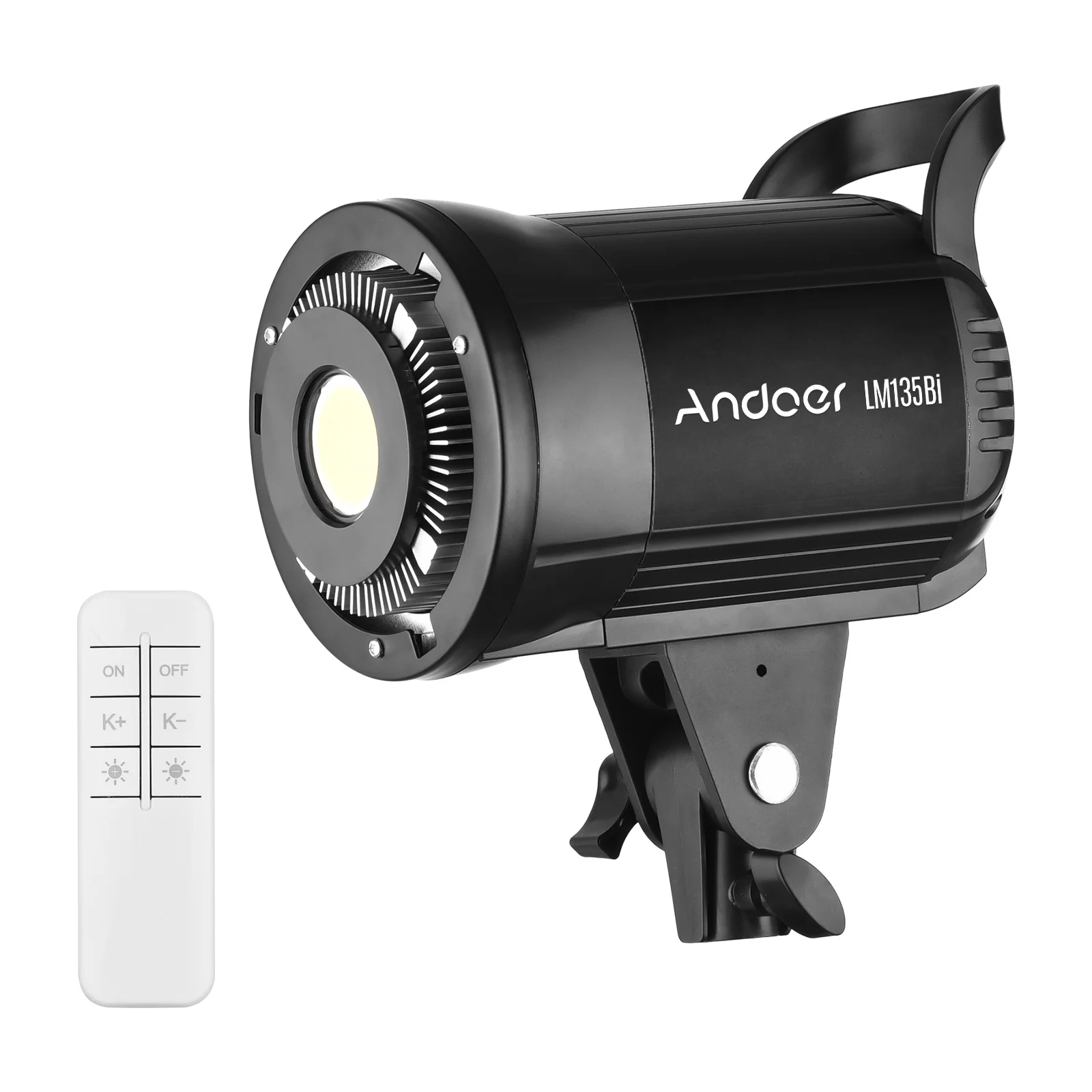 Andoer LM135Bi Portable LED Photography Fill Light 135W Studio Video Light 2800K-5600K Dimmable Bowens Mount Continuous Light