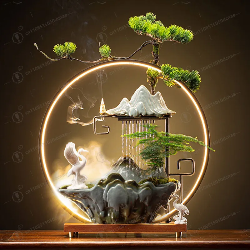 

Lucky flow makes money ornament creative modern decoration office Chinese living room desktop water circulation opening gift