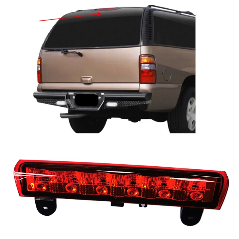 Plating LED Third Brake Light for GMC Yukon 2000-2006 High Position Brake Light for Chevrolet Suburban 15170955