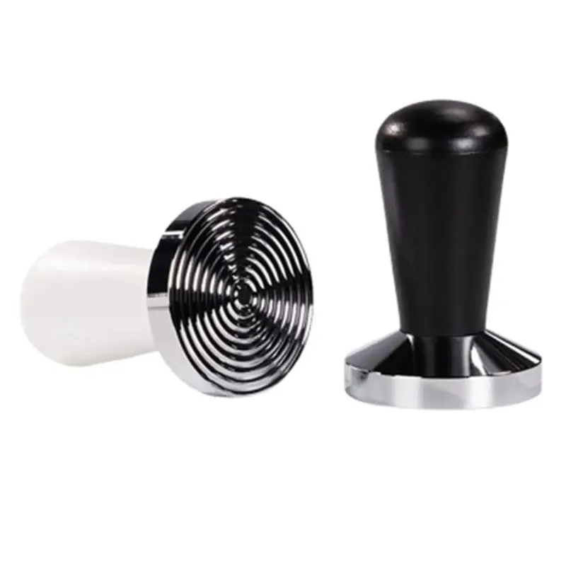 Save Effort Solid Espresso Powder Barista ToolProfessional 51mm/58mm Coffee Tamper Threaded Base Manual Coffee Powder Hammer