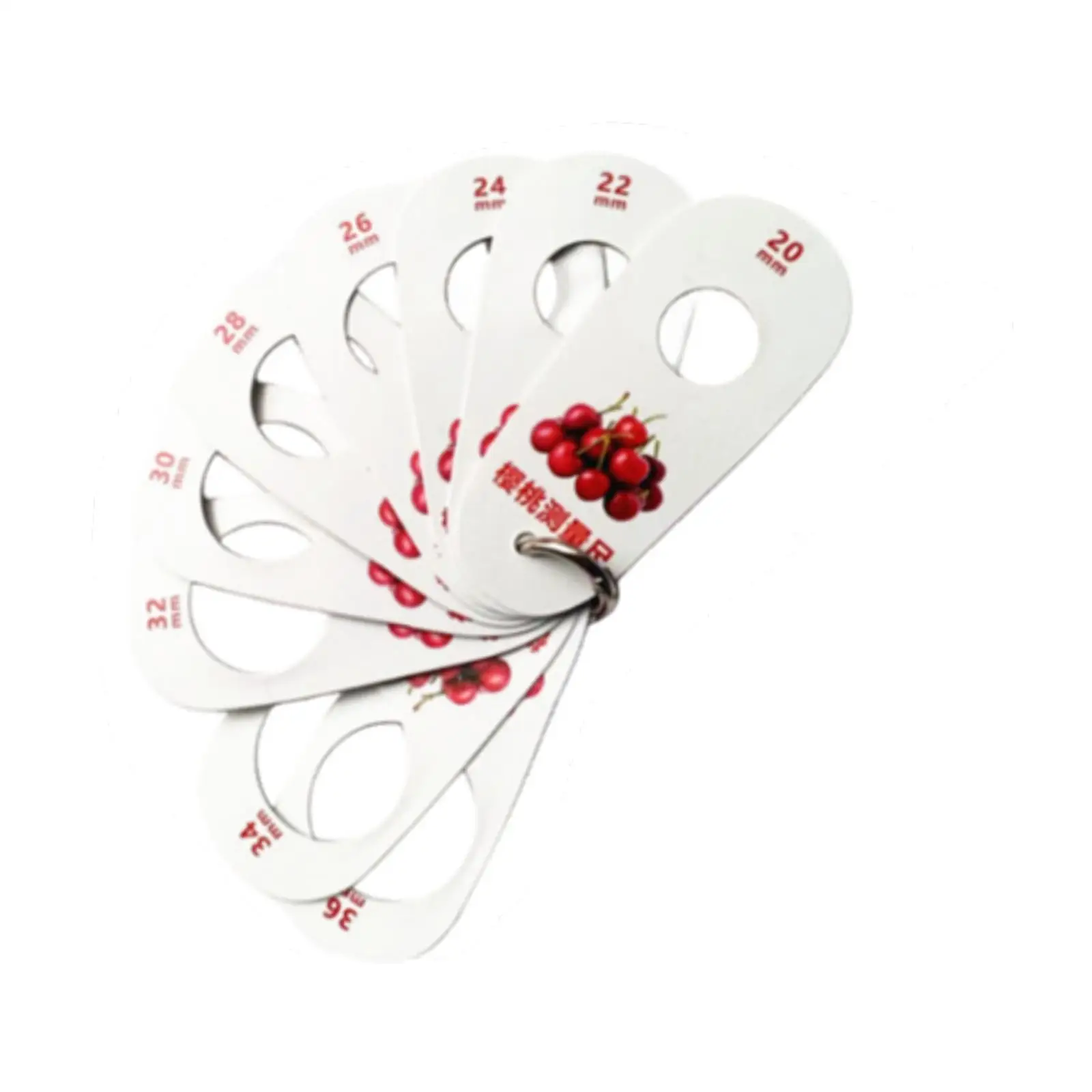 6x Fruit Measuring Ruler Ruler for Fruits Fruit Circle Caliper for Fresh Fruit Grade