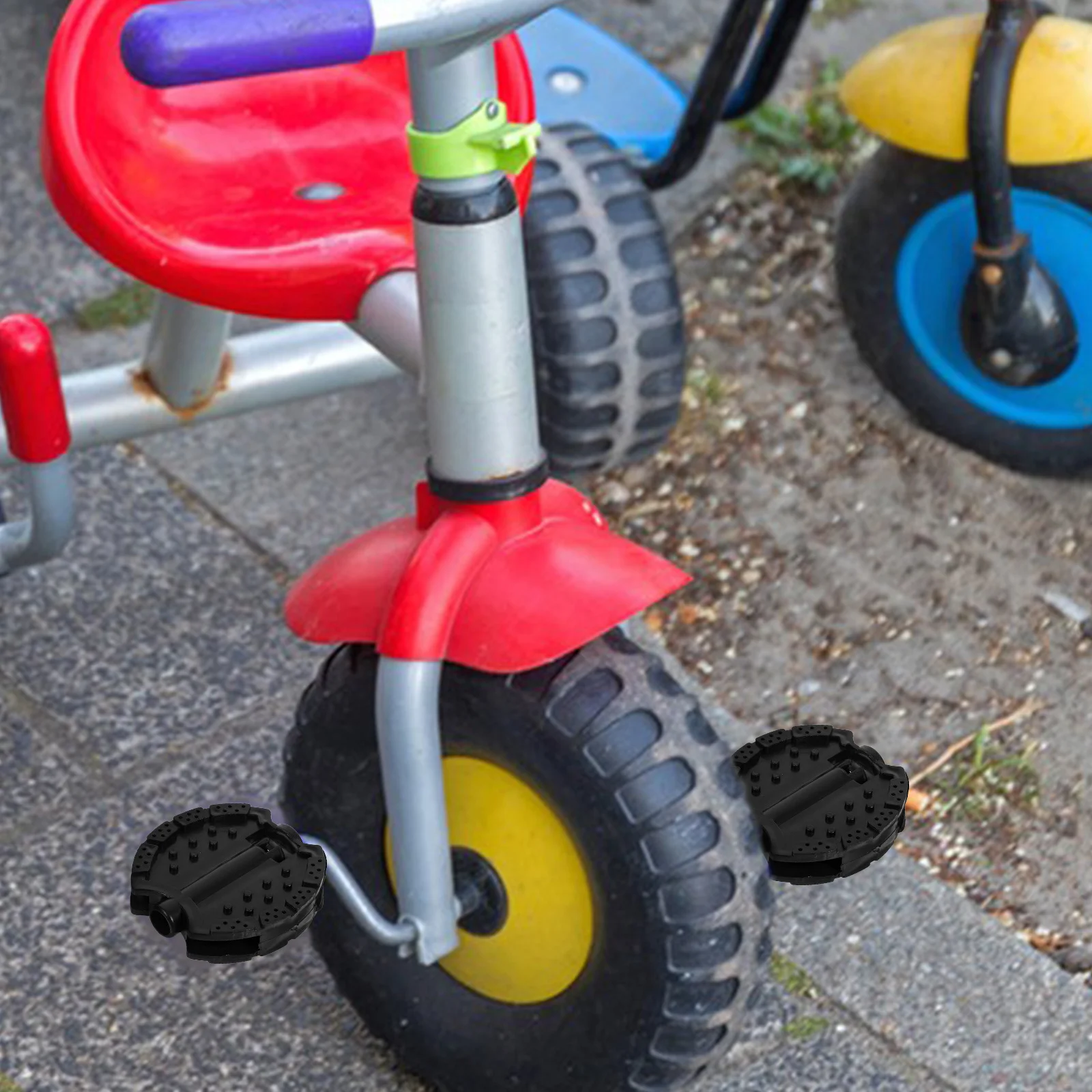 Bike Pedals Wide Flat Replacement For Road Mountain Cycling Anti-Skid Lightweight Durable Bicycle Footrests