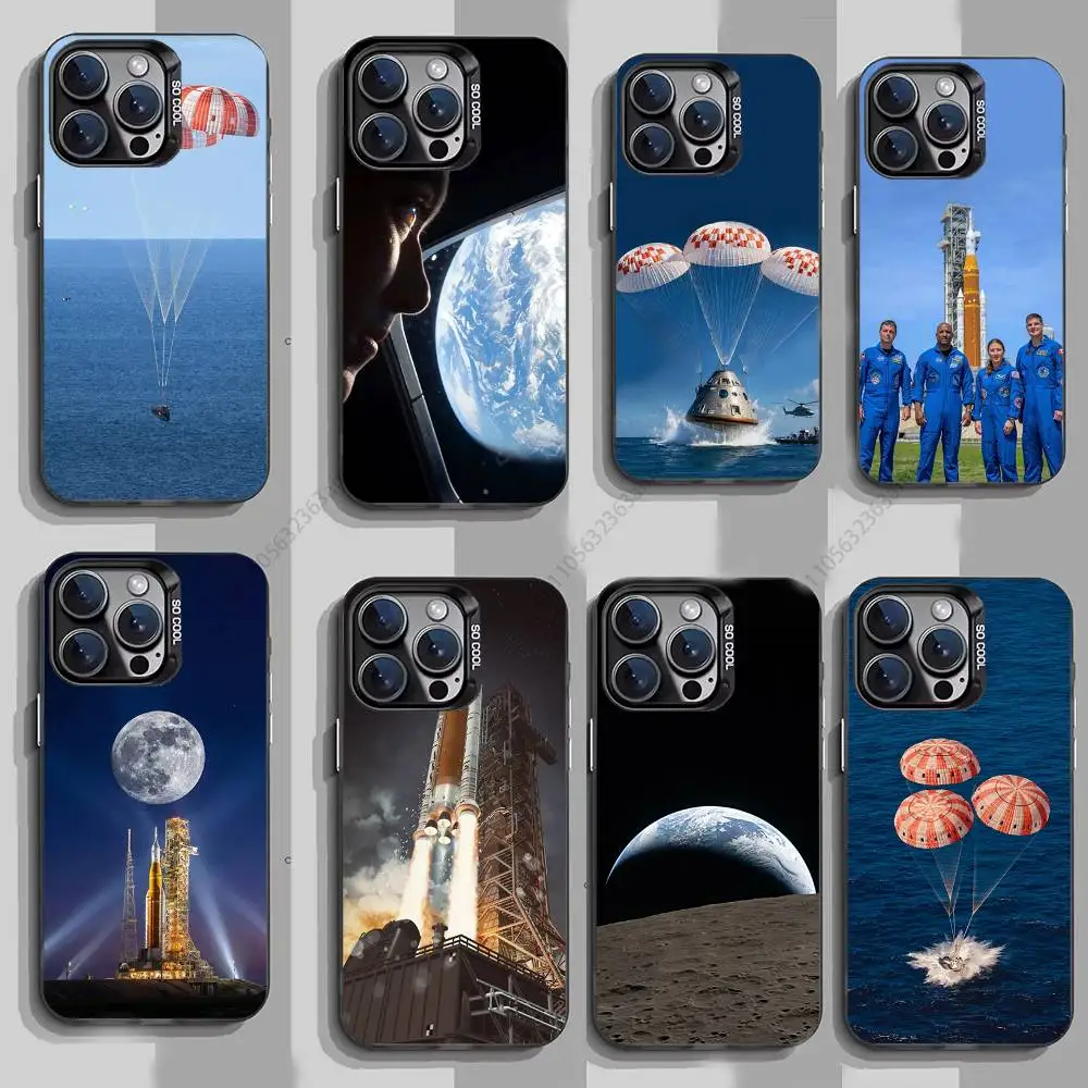 

A-Artemis II phone Case for iPhone 17 11 12 Pro Max Plus Mini Air SE 16e 14 15 16 13 Soft Shell
