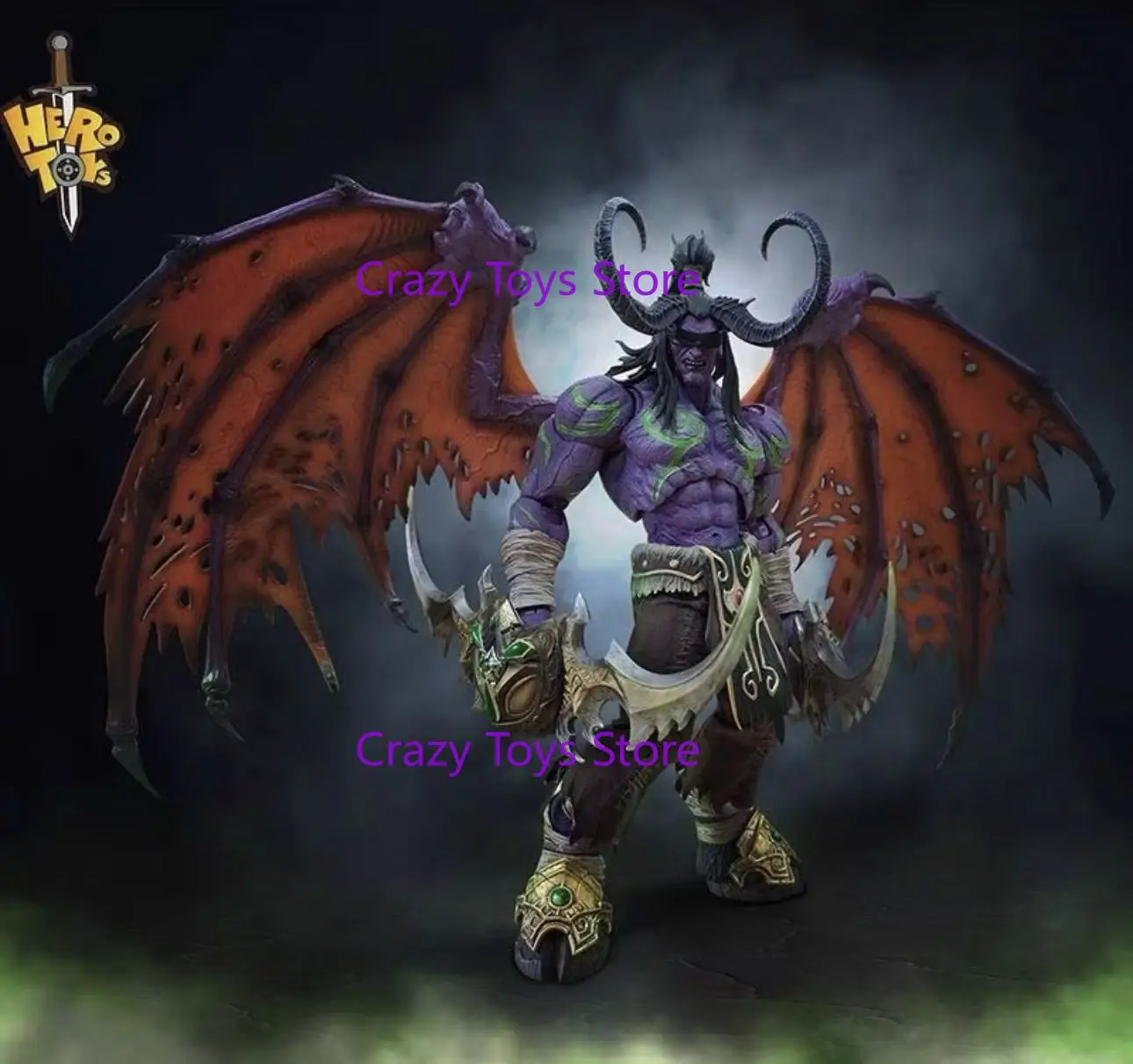 متوفر ألعاب البطل 1/10 شيطان هنتر طبعة محدودة طبعة عادية Illidan Stormrage عمل الشكل جمع لعبة مجسمة