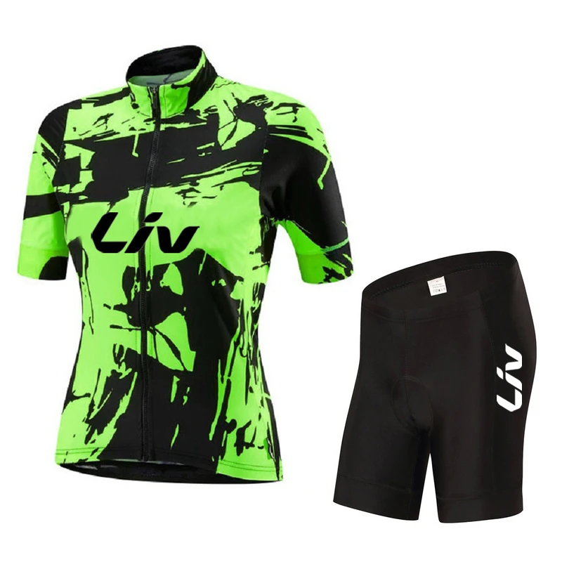 Liv Cycling Shorts Set 2024 New Women Cycling Jersey Bike Clothing Suit Liv Team Version Racing Suit Roupa Ciclismo Feminine