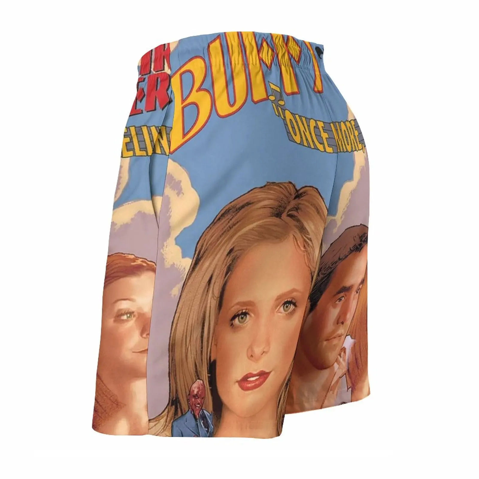 Buffy The Vampire-Once More With Feeling Men'S Beach Shorts Swim Trunks With Pockets Mesh Lining Surfing Buffy The Vampire