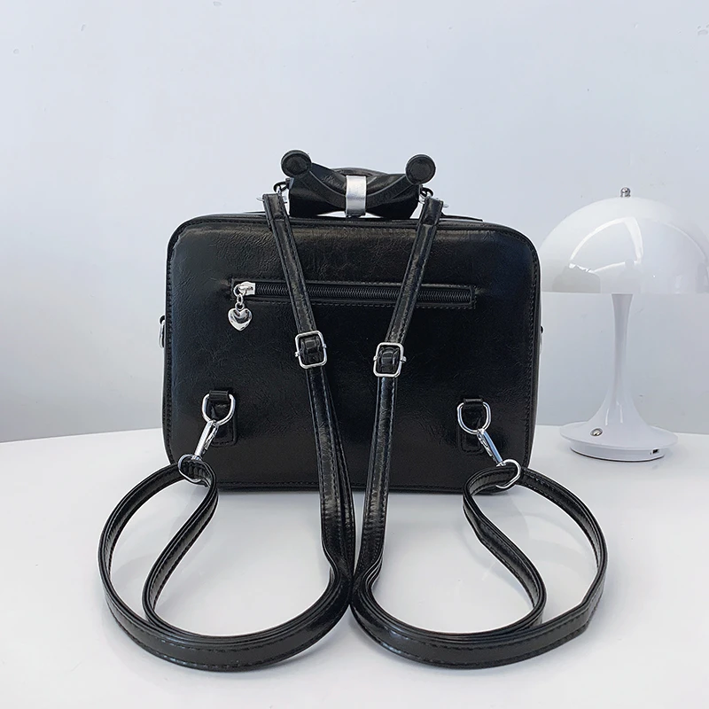 High Quality PU Versatile Backpack with TV Design 2026 New Crossbody Bag Light Luxury Niche Shoulder Bag High-end Backpack