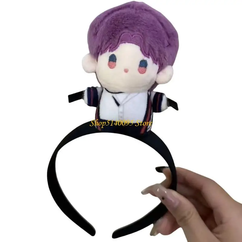 dxae cool bangsクリップハンサム人形ヘッドバンド漫画の星空の編集者のためのステージスクールプレイと演劇ショー