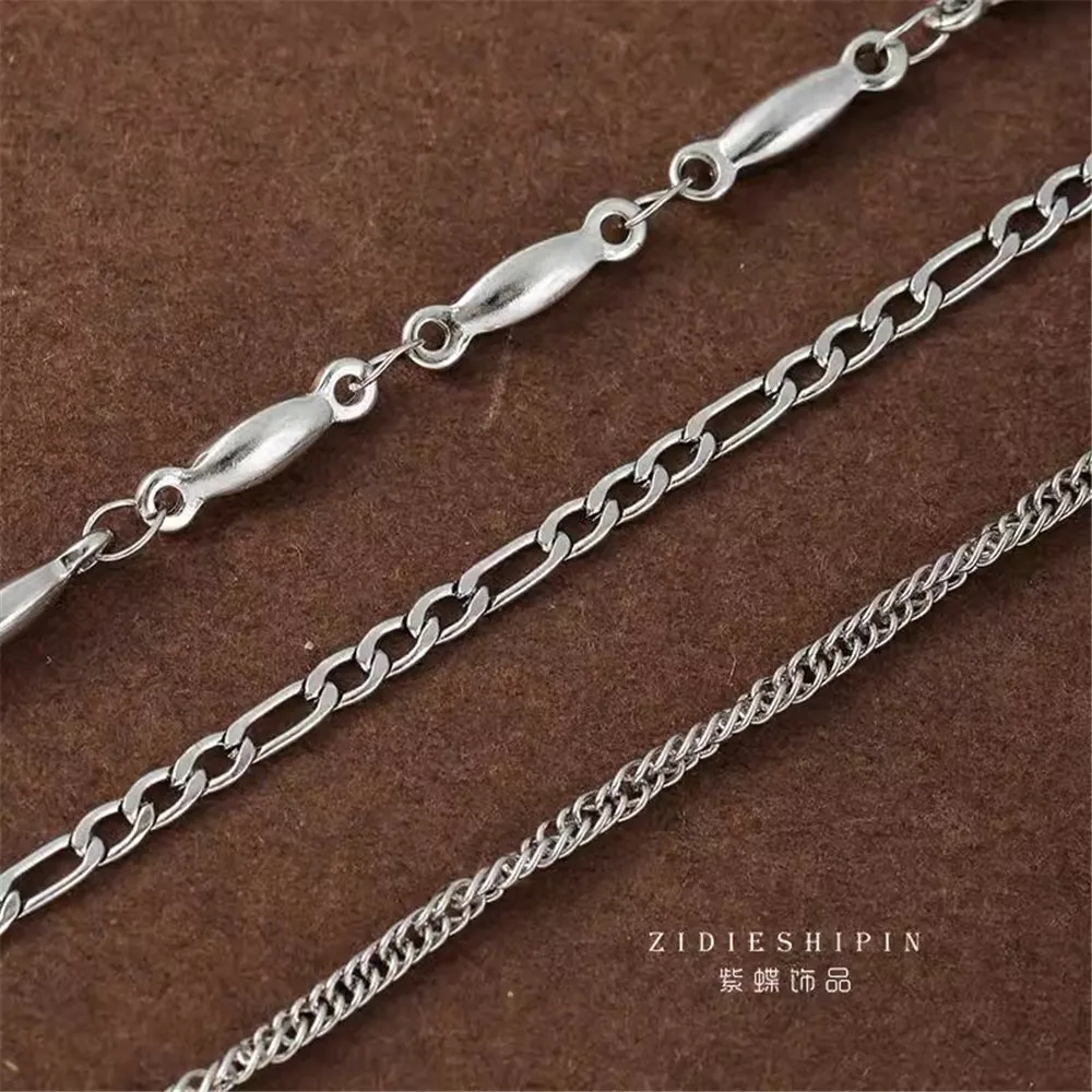 316 Titanium Steel Seiko High Throw Silver High Density Side Chain Handmade DIY Necklace Bracelet Jewelry Accessories