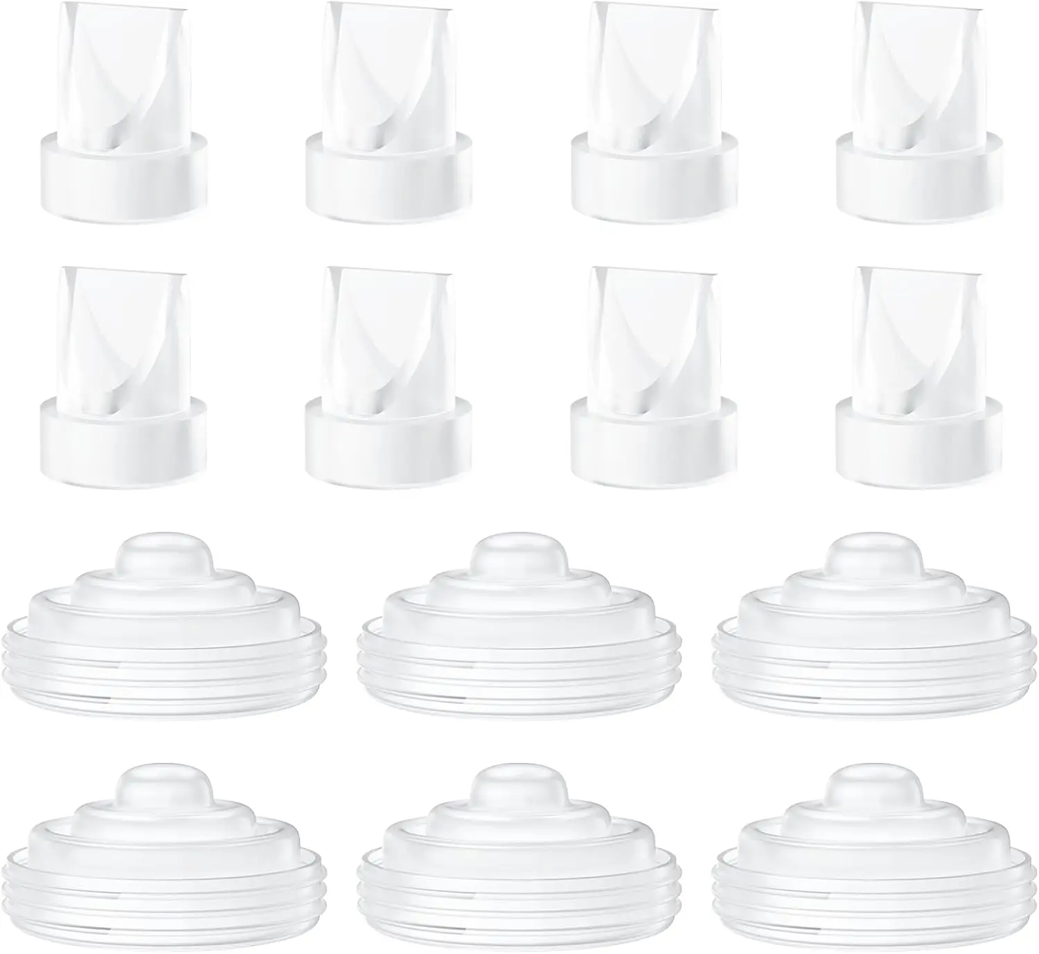 Breast Pump Parts Compatible with Momcozy M5 Replacement to Momcozy Silicone Diaphragms and Momcozy Duckbill Valves Accessories