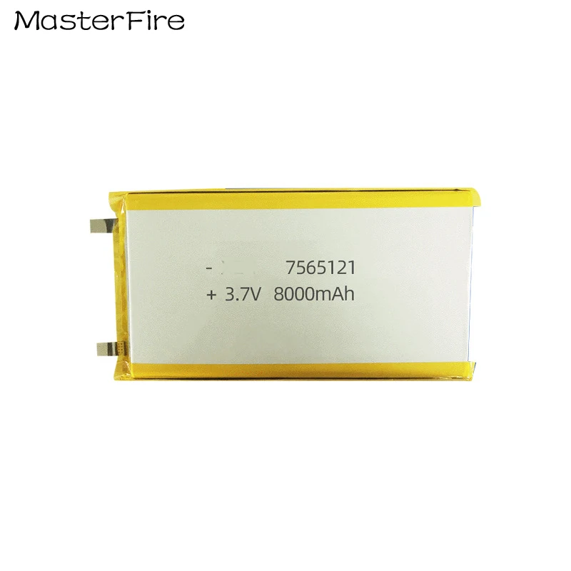 

Wholesale 7565121 3.7V 8000mah Rechargeable Lithium Polymer Battery for GPS Navigator Power Bank Smart Home Digital Camera Cell