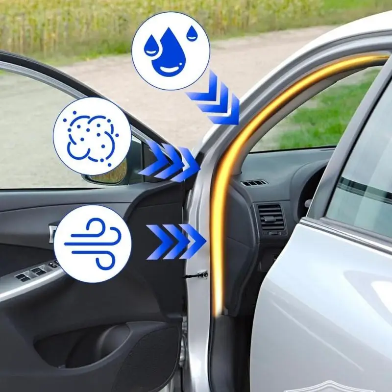 G7NA Kfz-Tür-Dichtungsstreifen-Dichtungssatz, wasserdichtes Anti-Aging-Design für 1500 2500HD 3500HD Pickup Trucks 22766400 – Detail 3