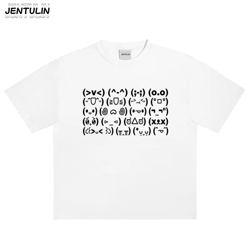 Punk Hip-Hop Harajuku Niedliches Grafik-T-Shirt in Weiß Kurzärmliges Streetwear-Sporttop Y2k Damen- und Herrenmode Unisex