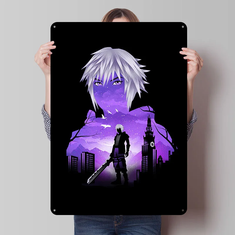 Keyblade Master Metal Poster Custom Wall Art Retro Vintage Tinplate Signs for Man Cave Desk Decor Office Decoration Room Home At