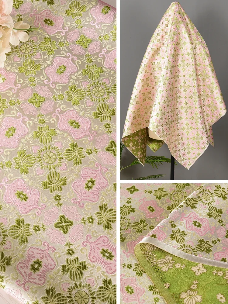 

Ткань жаккардовая парчовая для чонсамов, костюмов Тан и одежды в стиле Сун, гладкая ткань для шитья и рукоделия, материал для пошива одежды