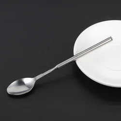 1Pc Stainless Steel Telescopic Extendable Magic Cocktail Stirring Spoon Long Spoon Pocket Bar Spoons 62cm Long Max