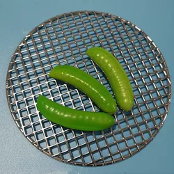 Smooth panel 16.5-60cm Round SS304 stainless steel square hole barbecue grill mesh net BBQ for Cooking FISH MEAT Roast