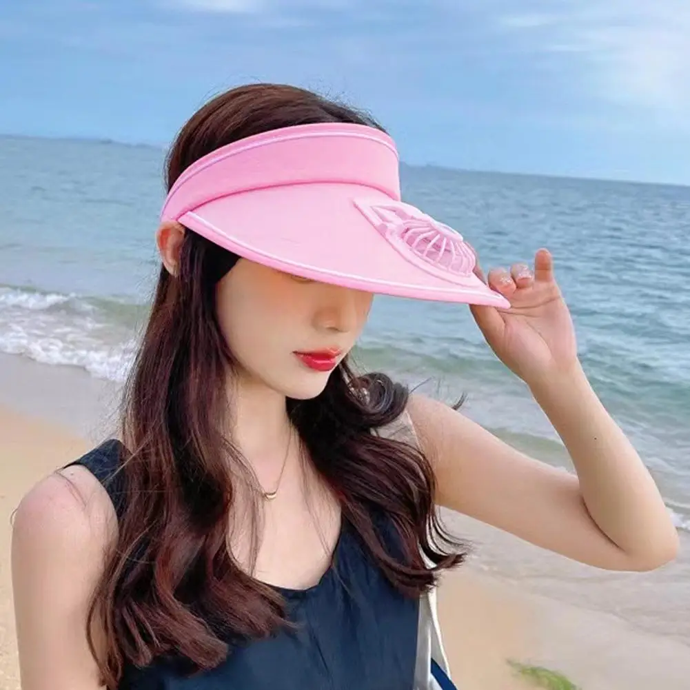 Fishing Summer Sport Outdoor Hat Cap Visor With Solar Sun Power Cool Fan For Cycling Energy Save No Batterie 3 Speed Sun Hat