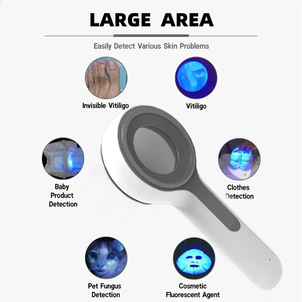 Machine for  Analyzer Beauty Facial Examination Test Light Vitiligo Detector Home Beauty Health Care Wood  Lamp Analysi